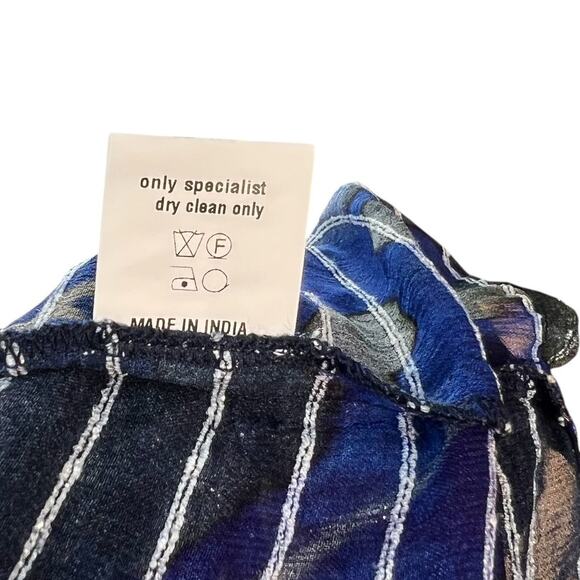 Anthropologie Bl-nk London Senta Top Floral Print Sequin Sheer Plus Size 1X - Picture 16 of 16